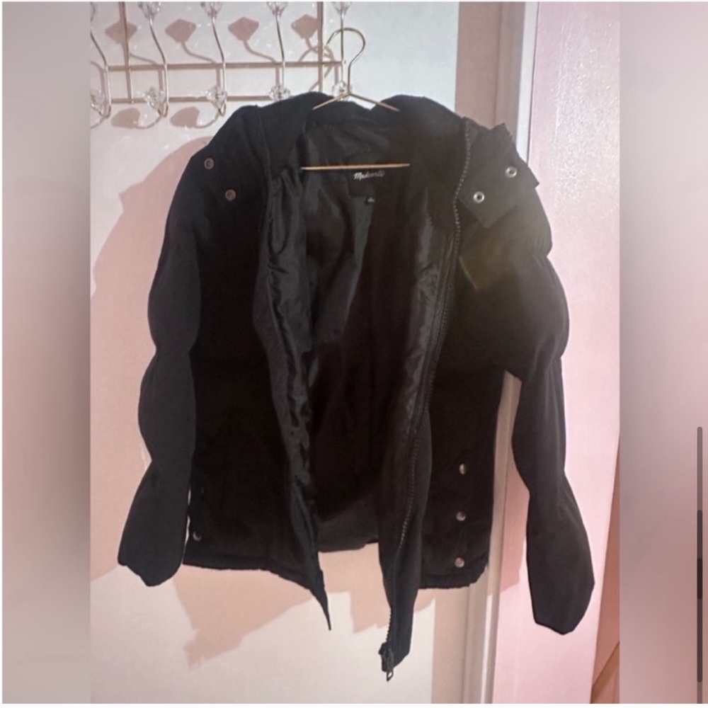 MADEWELL BLACK QUILTED PUFFER PARKA - Picture 11 of 15